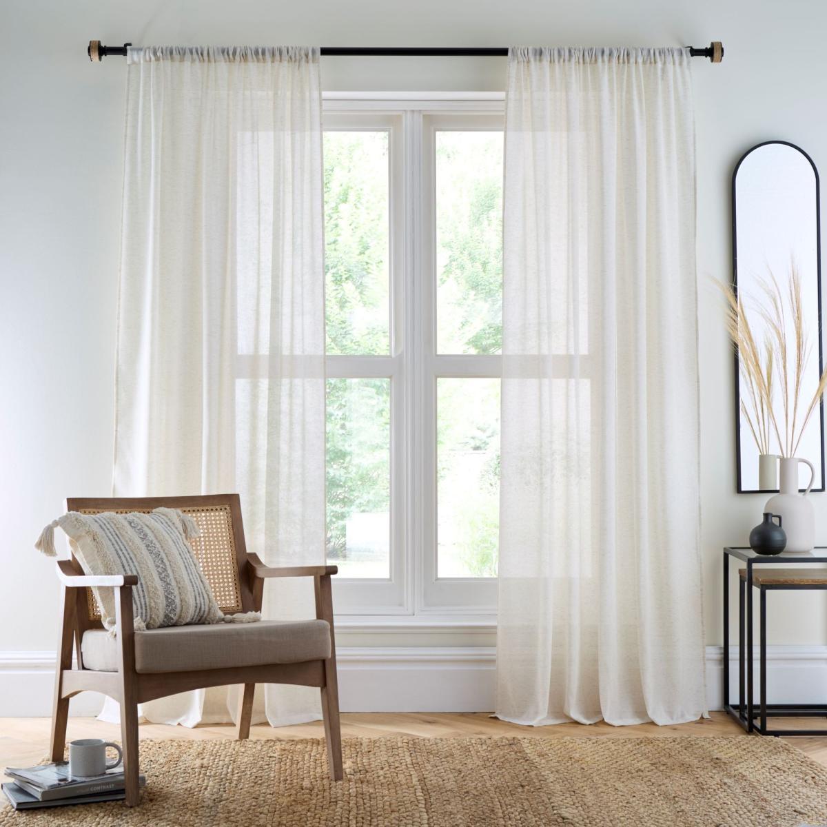 Marley Slot Top Curtains Natural – image 2