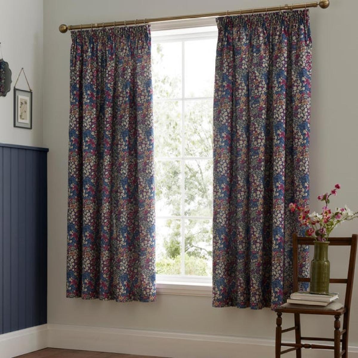 Dreams & Drapes Bessie Pencil Pleat Curtains With Tie-Backs – image 2