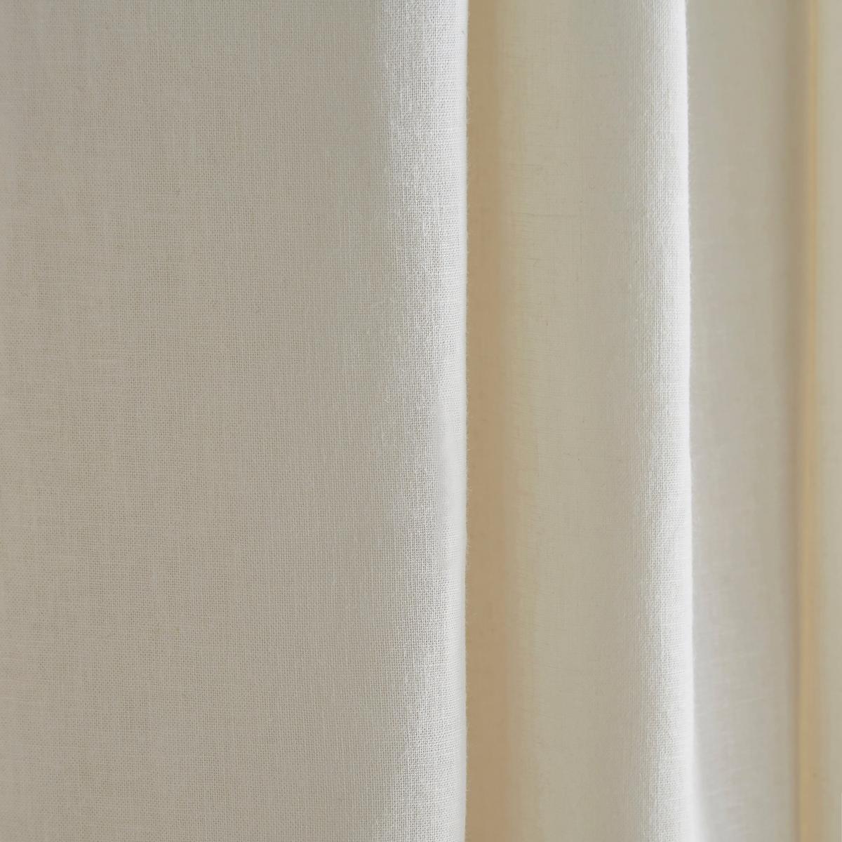 Contrast Edge Pencil Pleat Curtains Natural – image 3