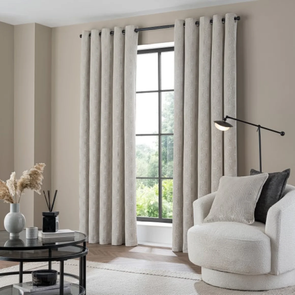Hendrix Velvet Eyelet Curtains – image 2