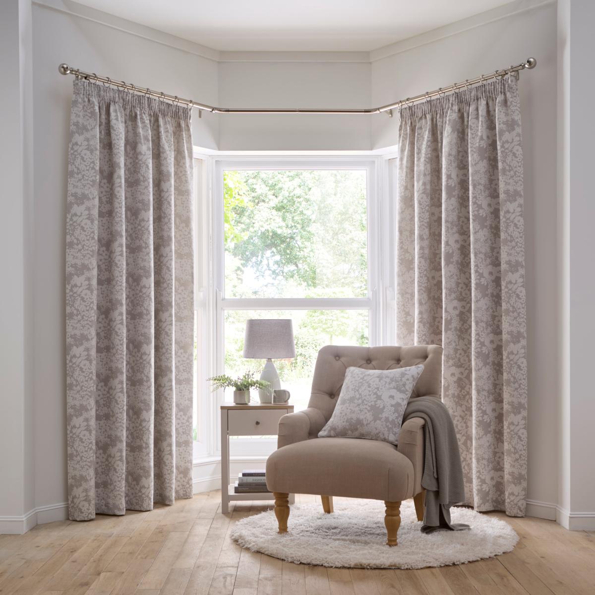 Sofia Floral Pencil Pleat Curtains – image 2