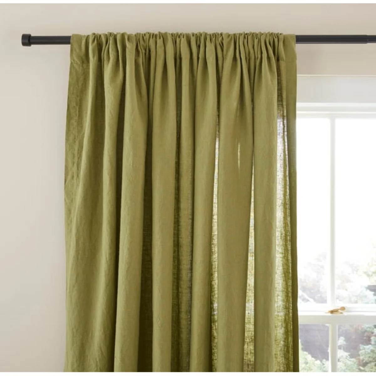 Terracotta Linen Curtains Terracotta – image 2