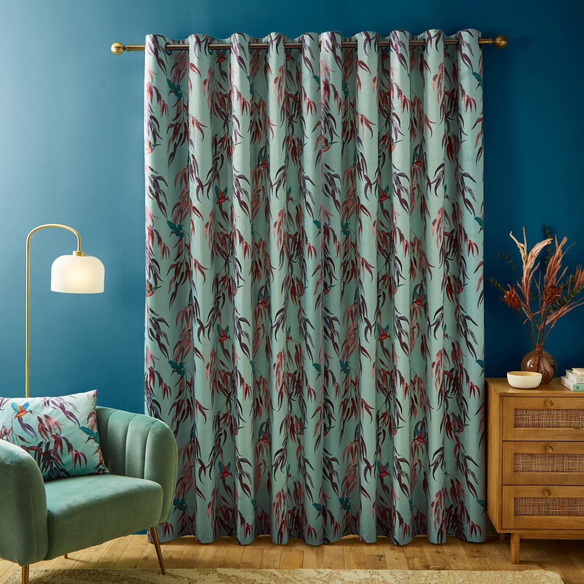 Kingfisher Eyelet Curtains – image 2