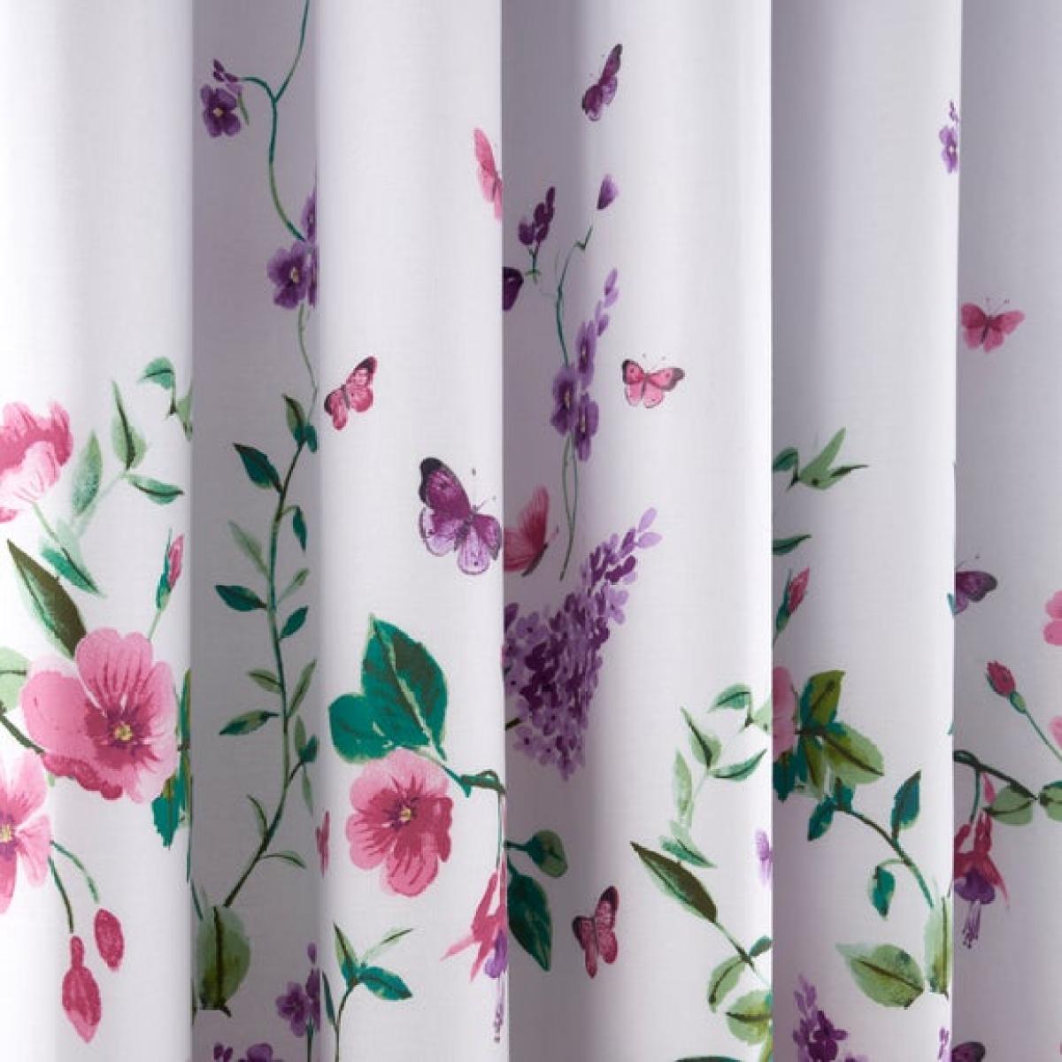 Garden Buddleia Blackout Eyelet Curtains – image 3