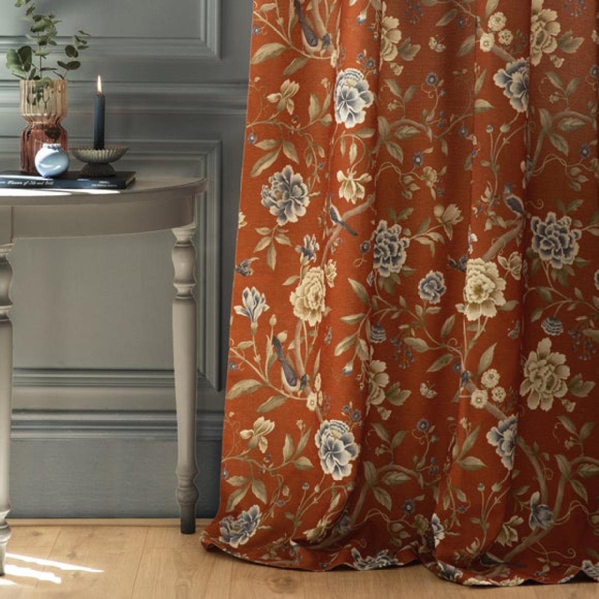 Porcelain Garden Pencil Pleat Curtains – image 5