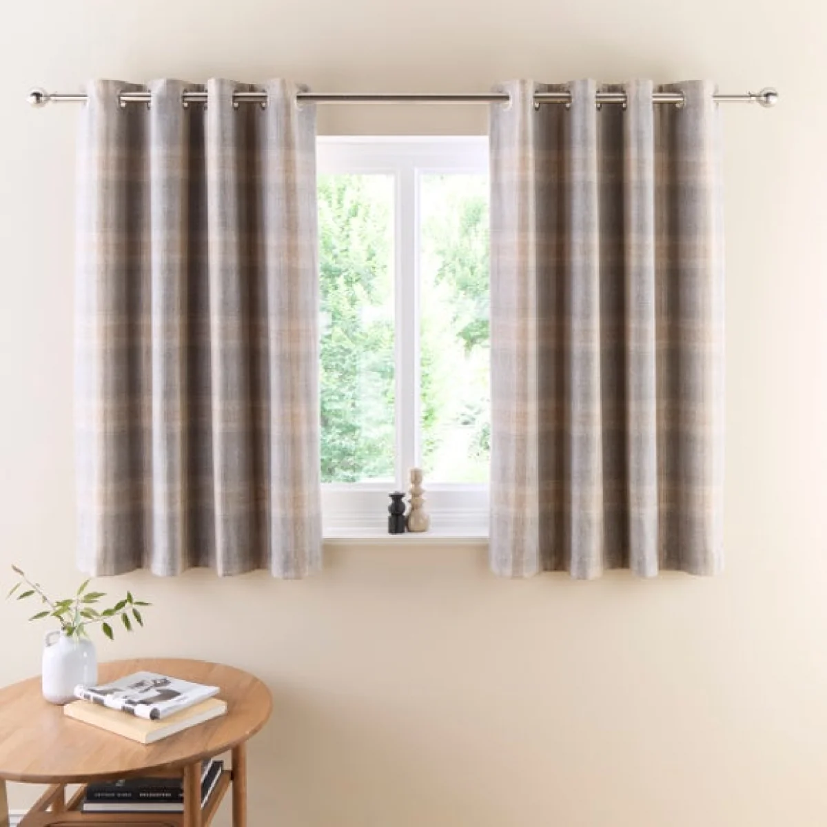 Pinfold Check Eyelet Curtains – image 5
