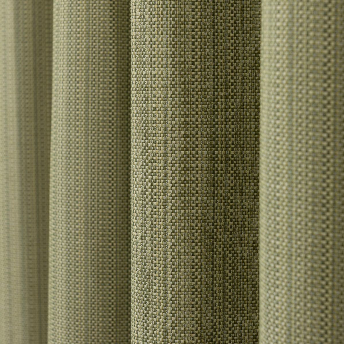 Neptune Textured Olive Blackout Eyelet Curtains Olive – image 3