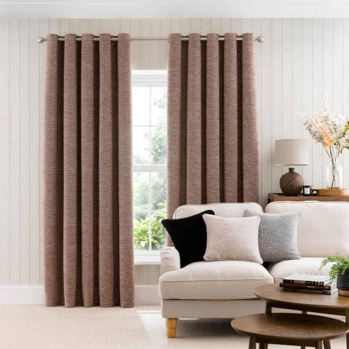 Boucle Chenille Eyelet Curtains – image 2