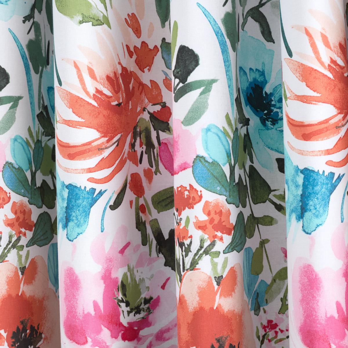 Malin Summer Blooms Blackout Eyelet Curtains MultiColoured – image 2