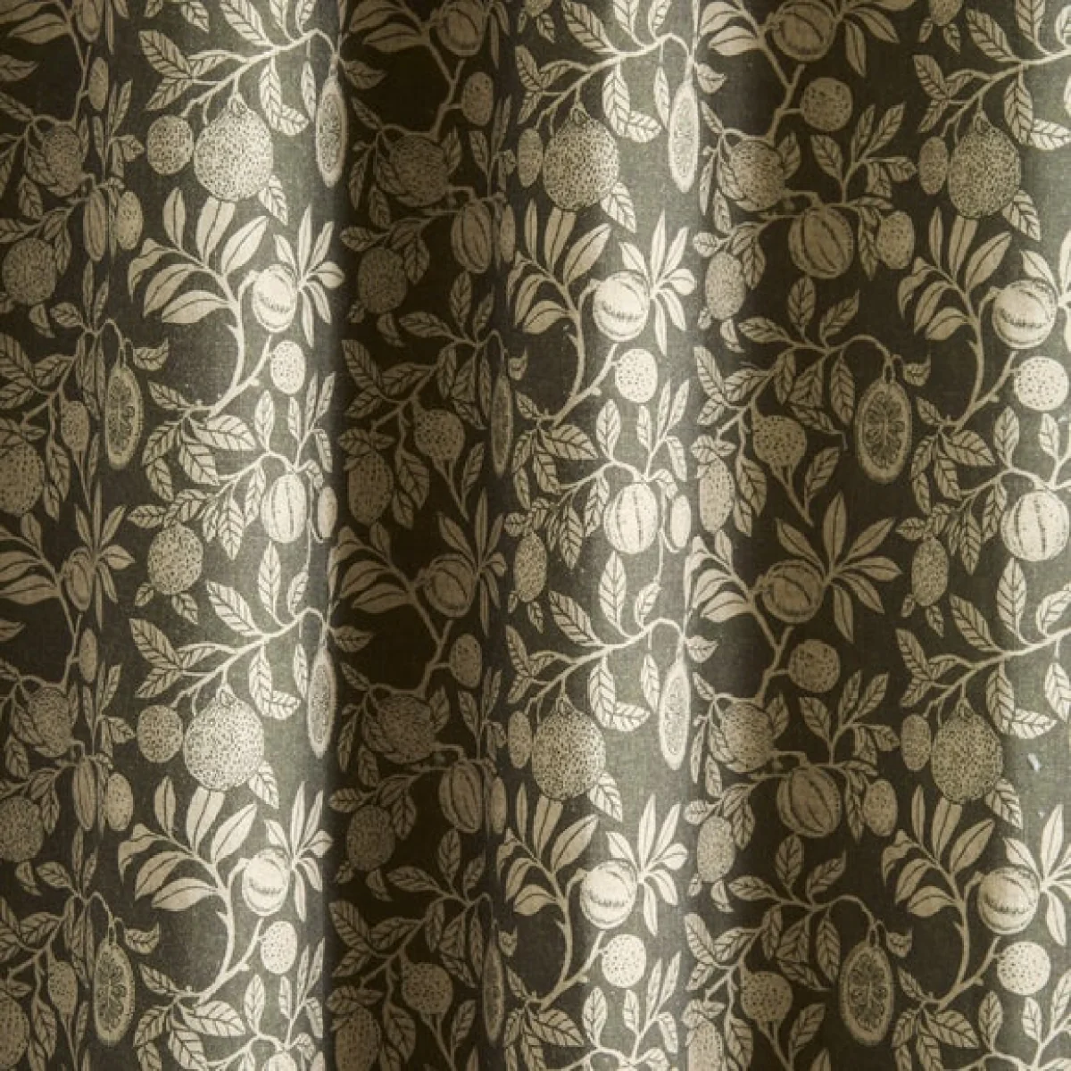 Vintage Pod Linen Print Pencil Pleat Curtains – image 3