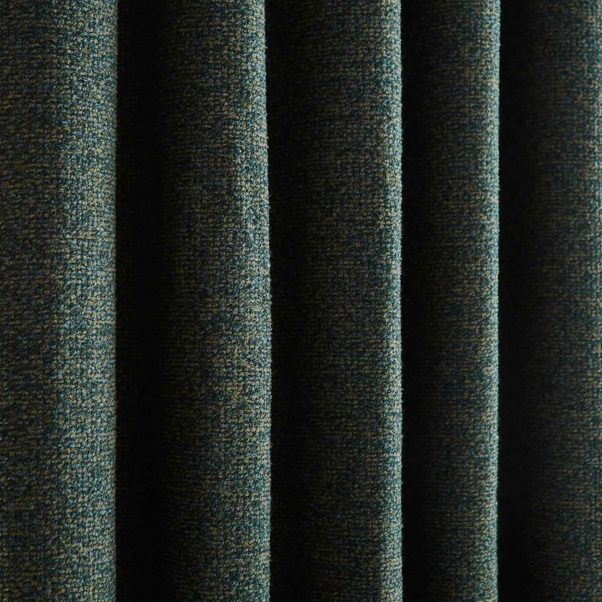 Lorna Boucle Thermal Eyelet Curtains Green – image 2