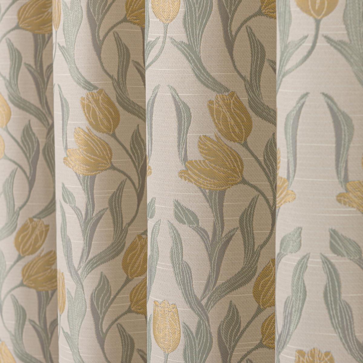 Tulip Jacquard Pencil Pleat Curtains – image 3