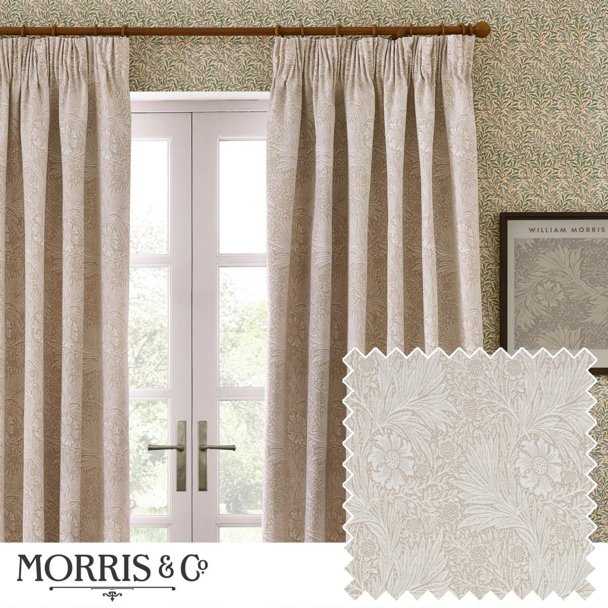 Morris & Co. Marigold Jacquard Pencil Pleat Curtains – image 5