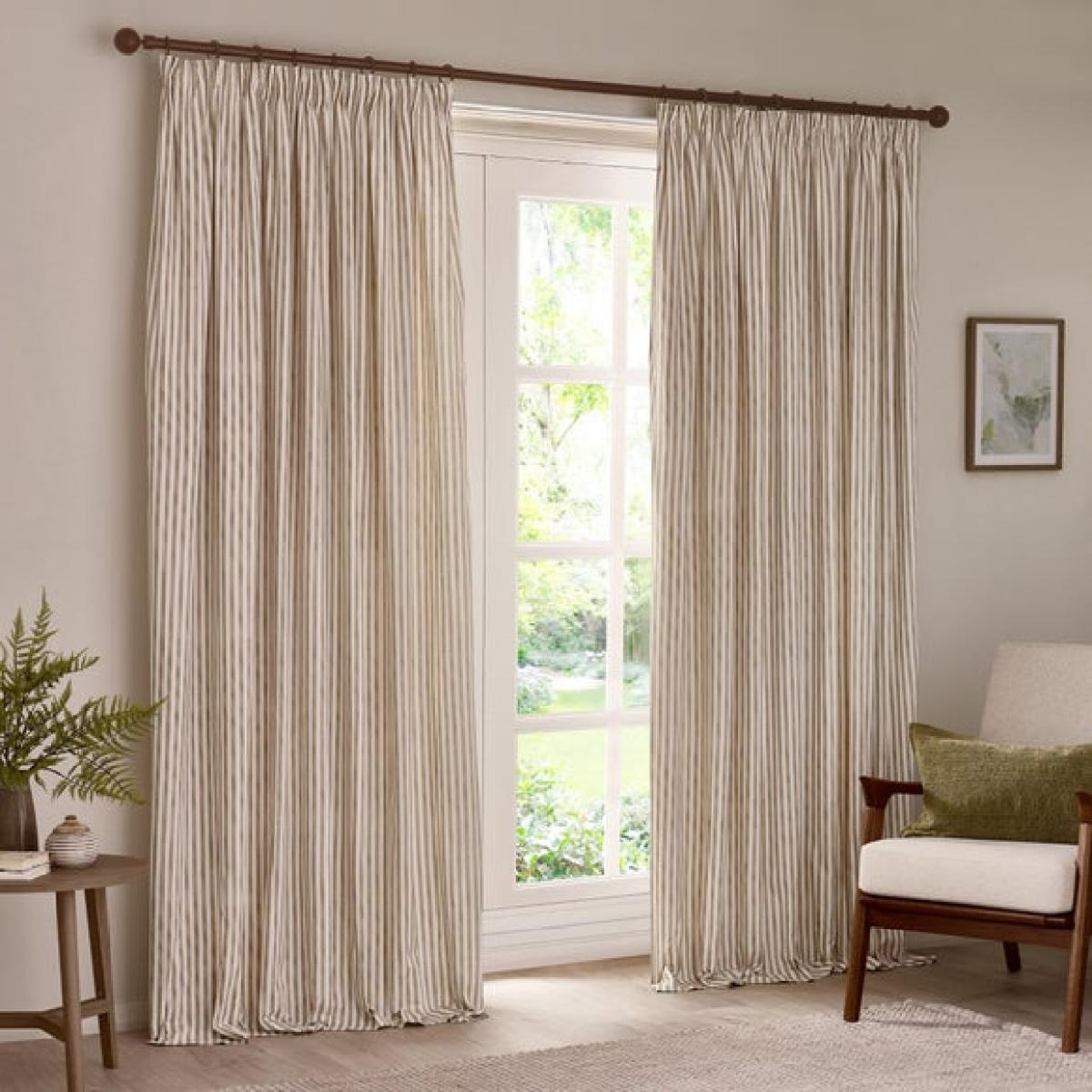 Yard Hebden Striped Pencil Pleat Curtains – image 2