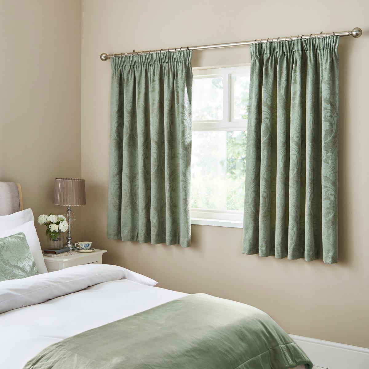 Zahra Chenille Jacquard Pencil Pleat Curtains – image 5