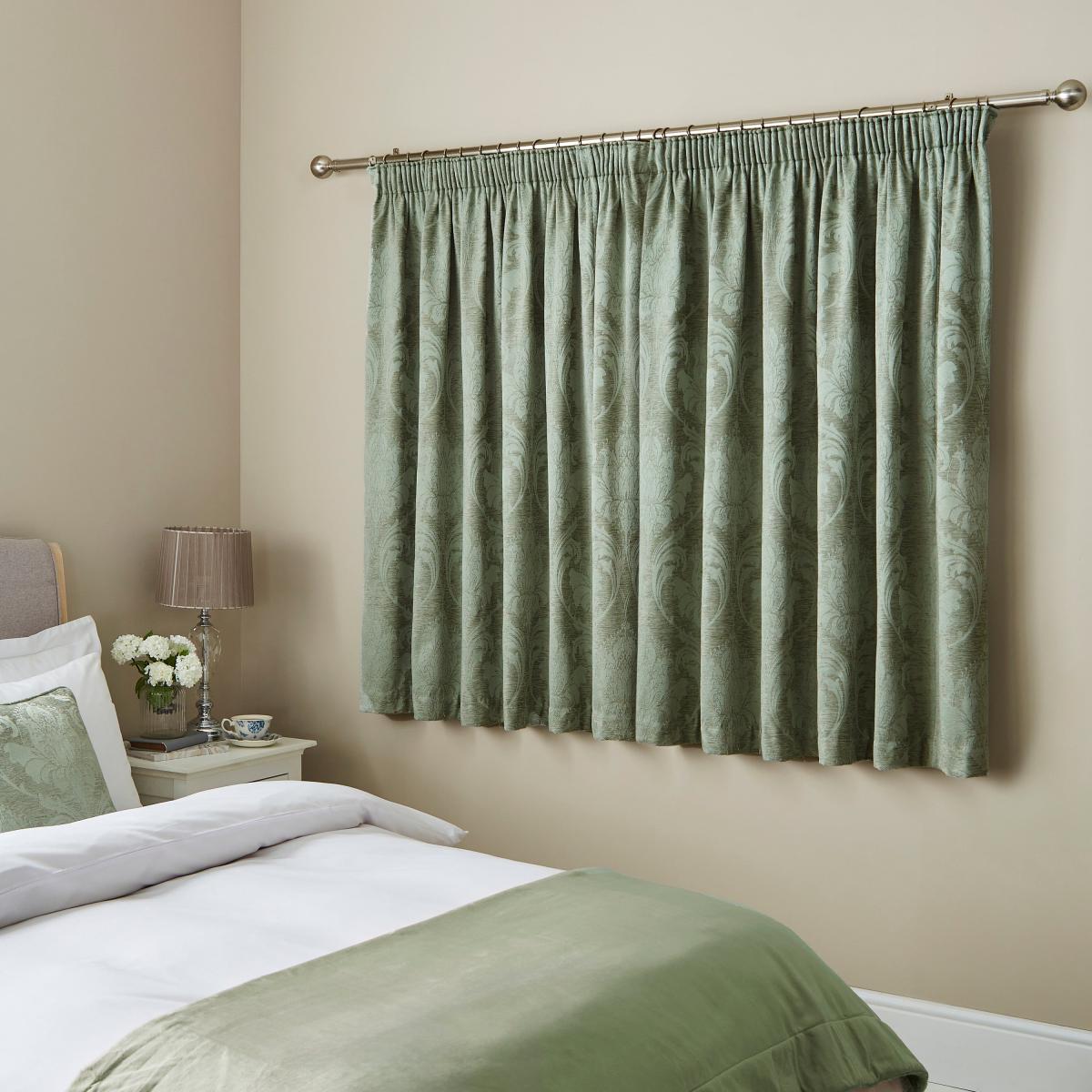 Zahra Chenille Jacquard Pencil Pleat Curtains – image 6