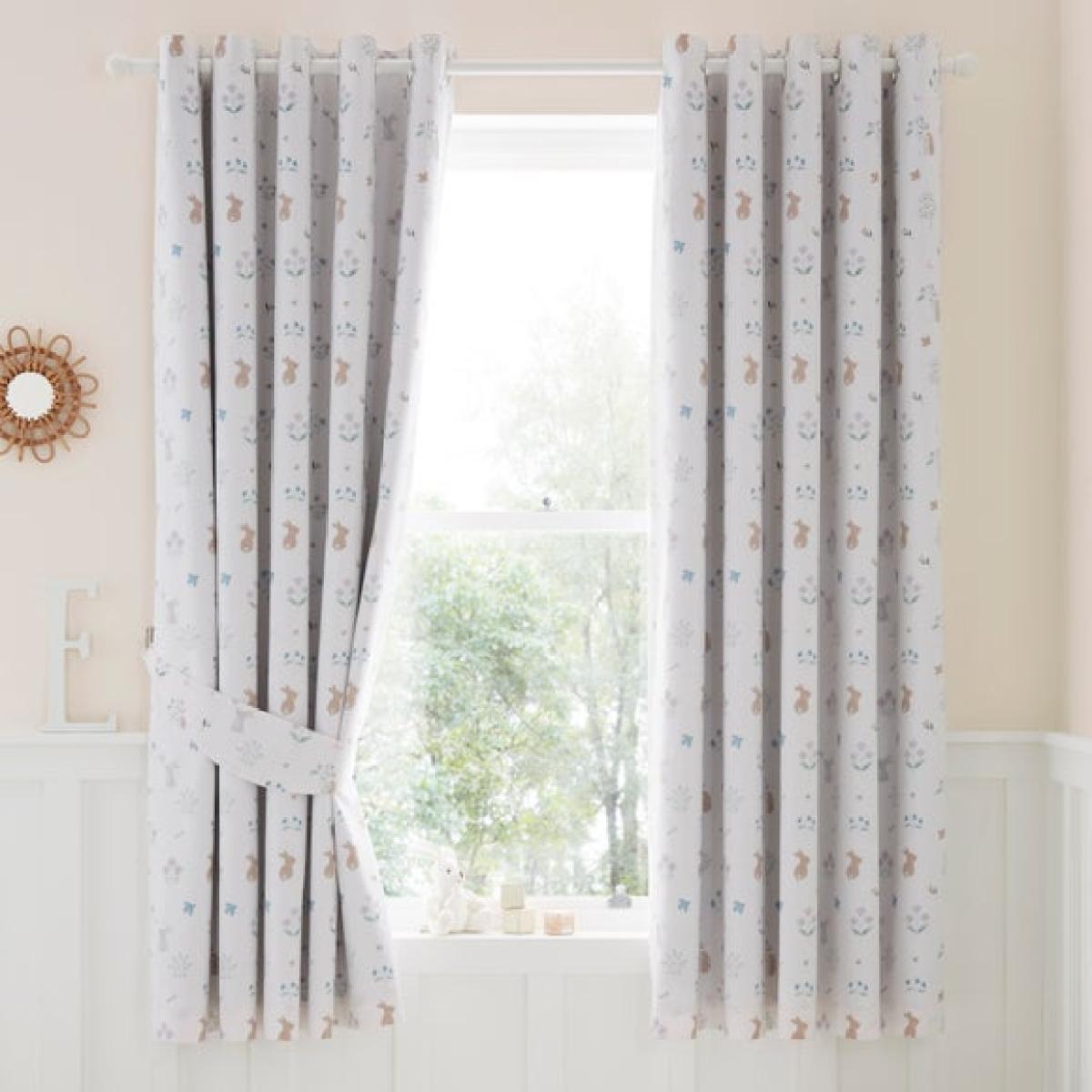 Soft Bunnies Blackout Eyelet Curtains – image 1