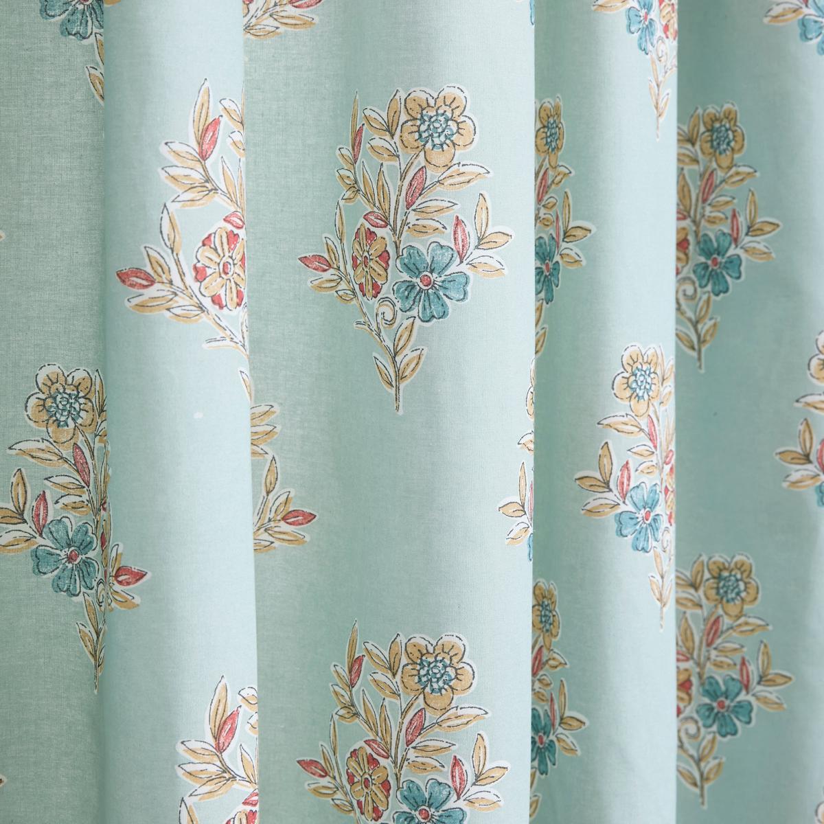 Lorena Patchwork Pencil Pleat Curtains – image 3