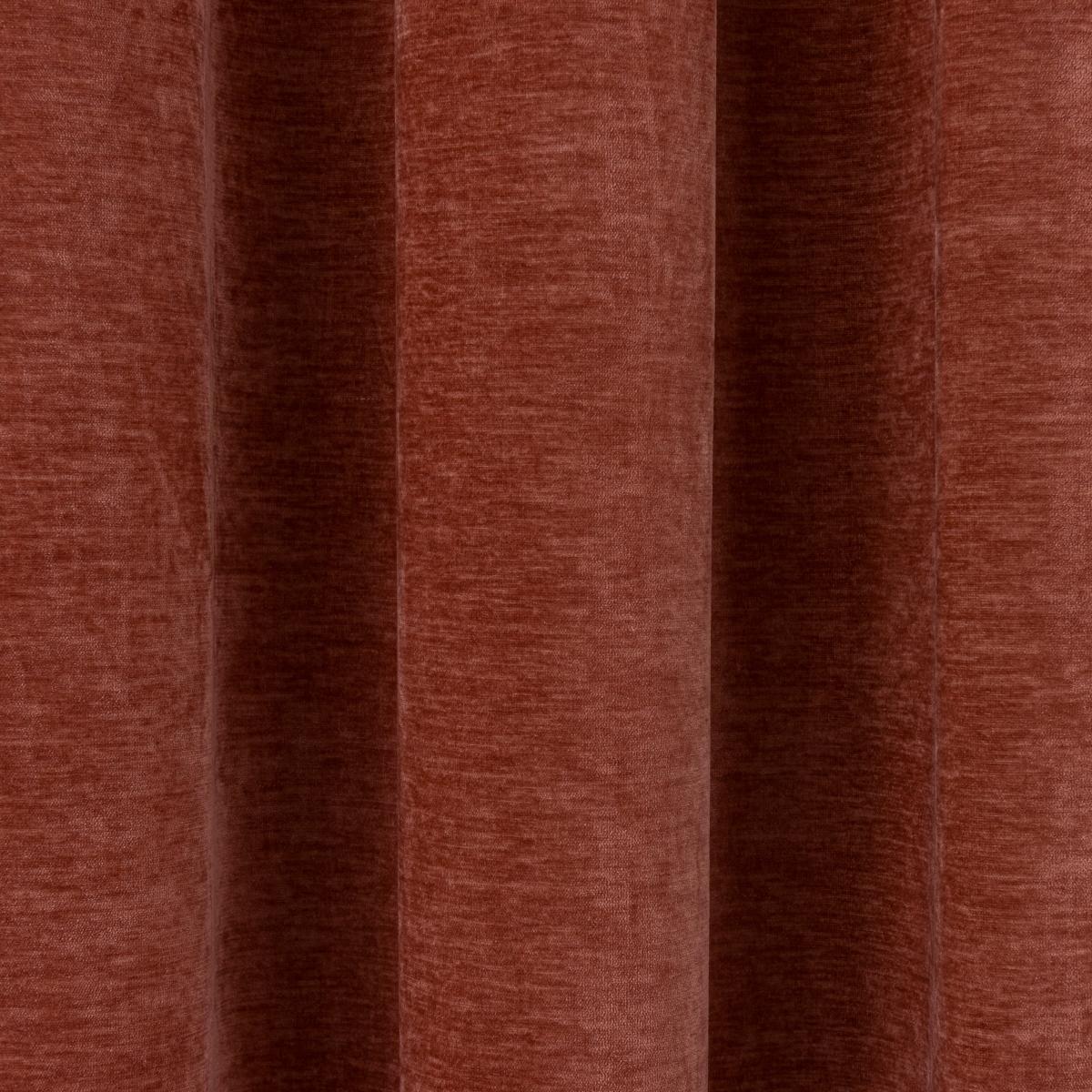 Vintage Chenille Pencil Pleat Curtains Clay – image 3