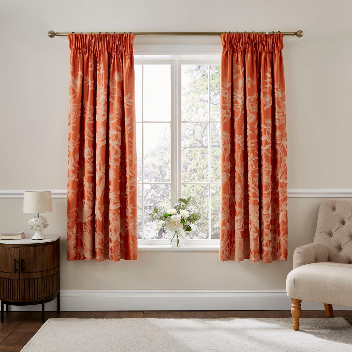Dorma Chinoiserie Pencil Pleat Blackout Curtains – image 2
