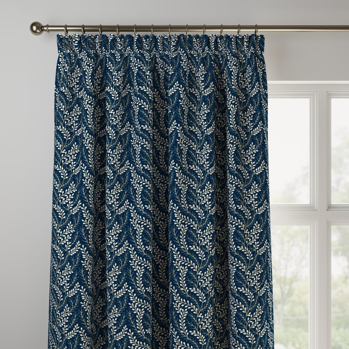 Shimla Made To Measure Curtains Shimla Navy – image 3