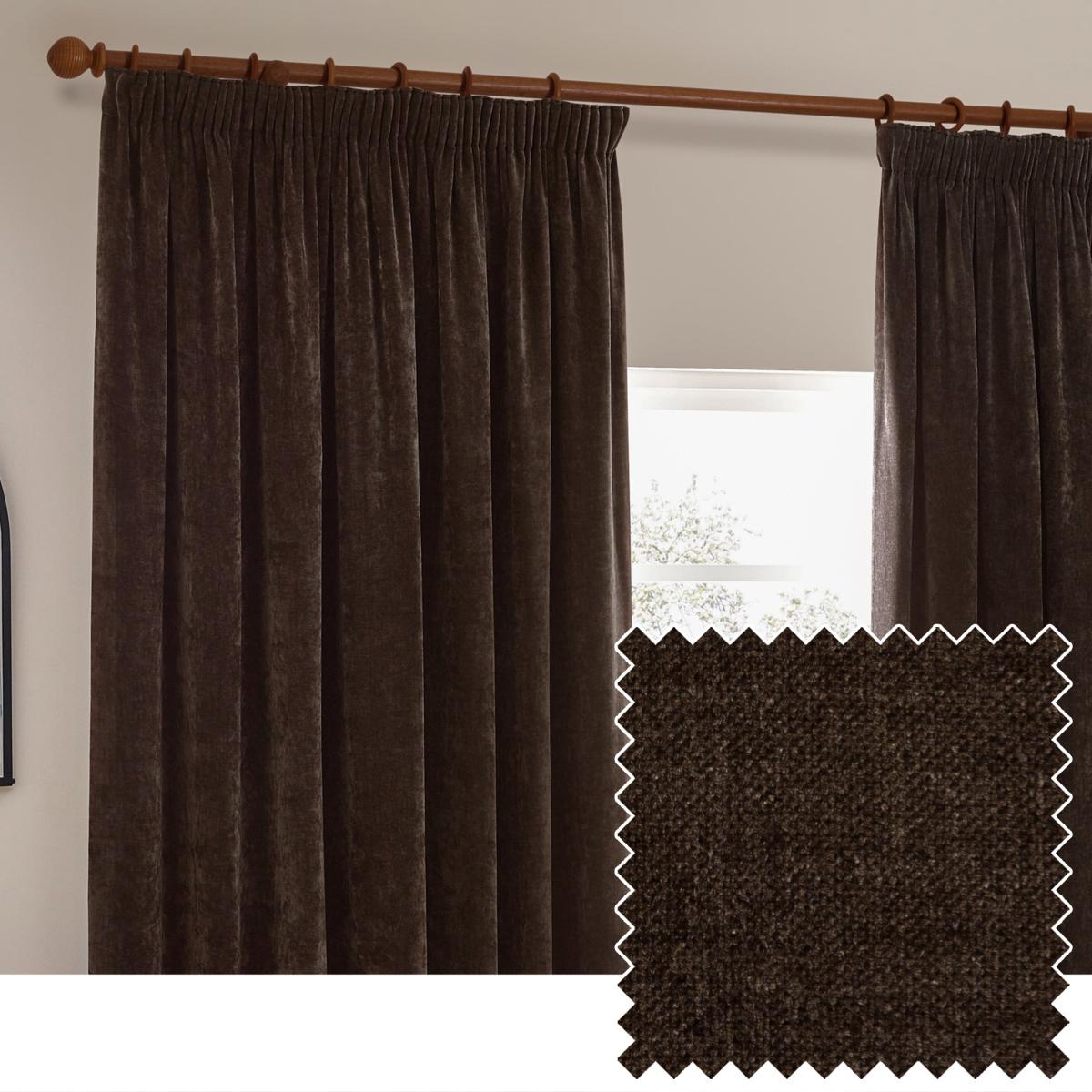 Yard Heavy Chenille Pencil Pleat Curtains – image 3
