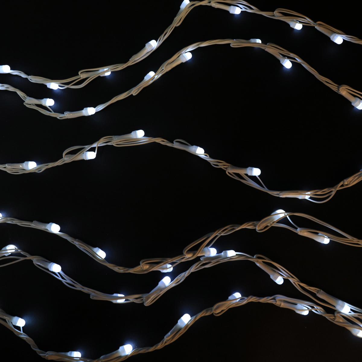 Mercer 240 LED Connectable Snowfall Curtain Light – image 2