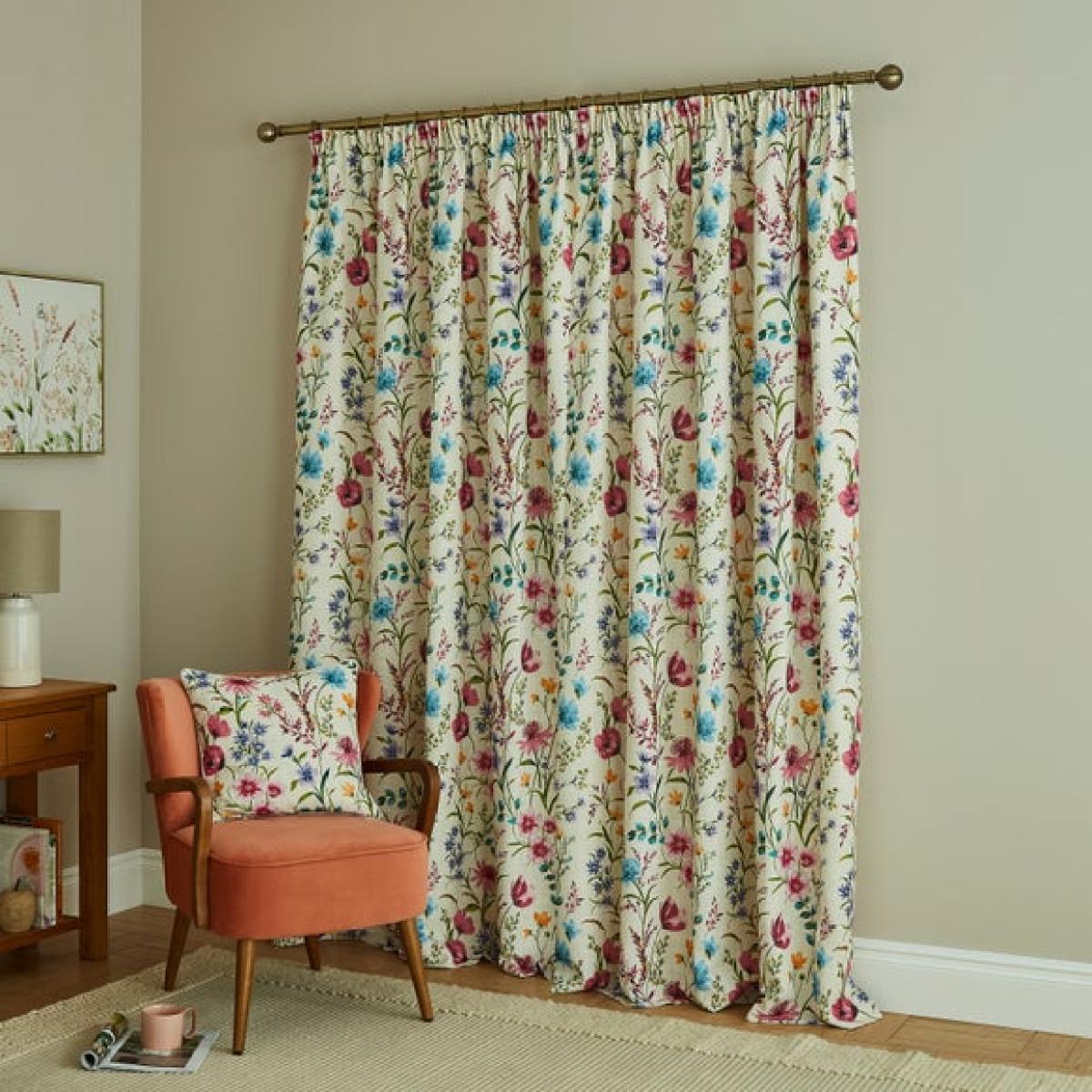 Foxley Printed Pencil Pleat Curtains – image 4