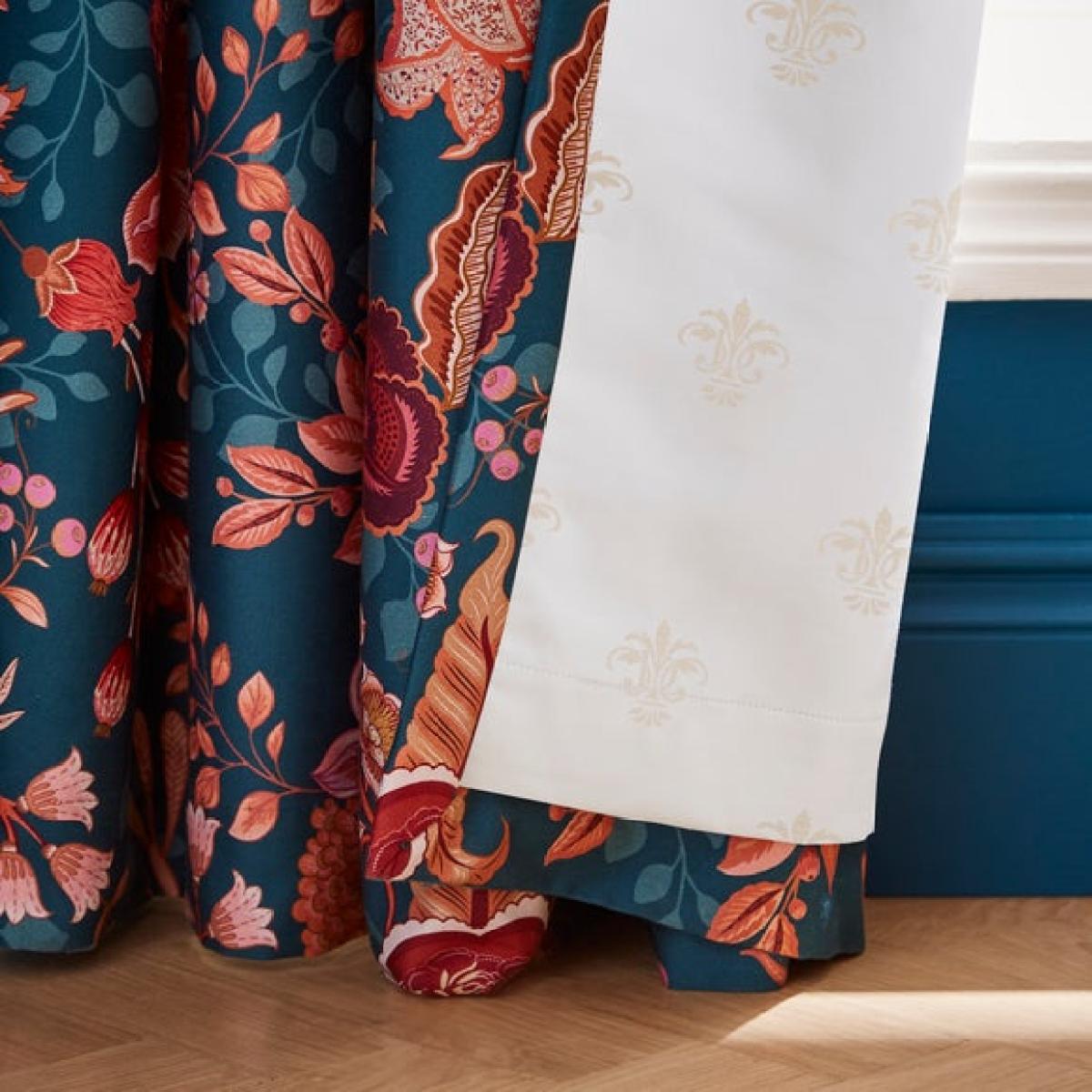 Dorma Tree of Life 100% Cotton Sateen Blackout Pencil Pleat Curtains – image 3