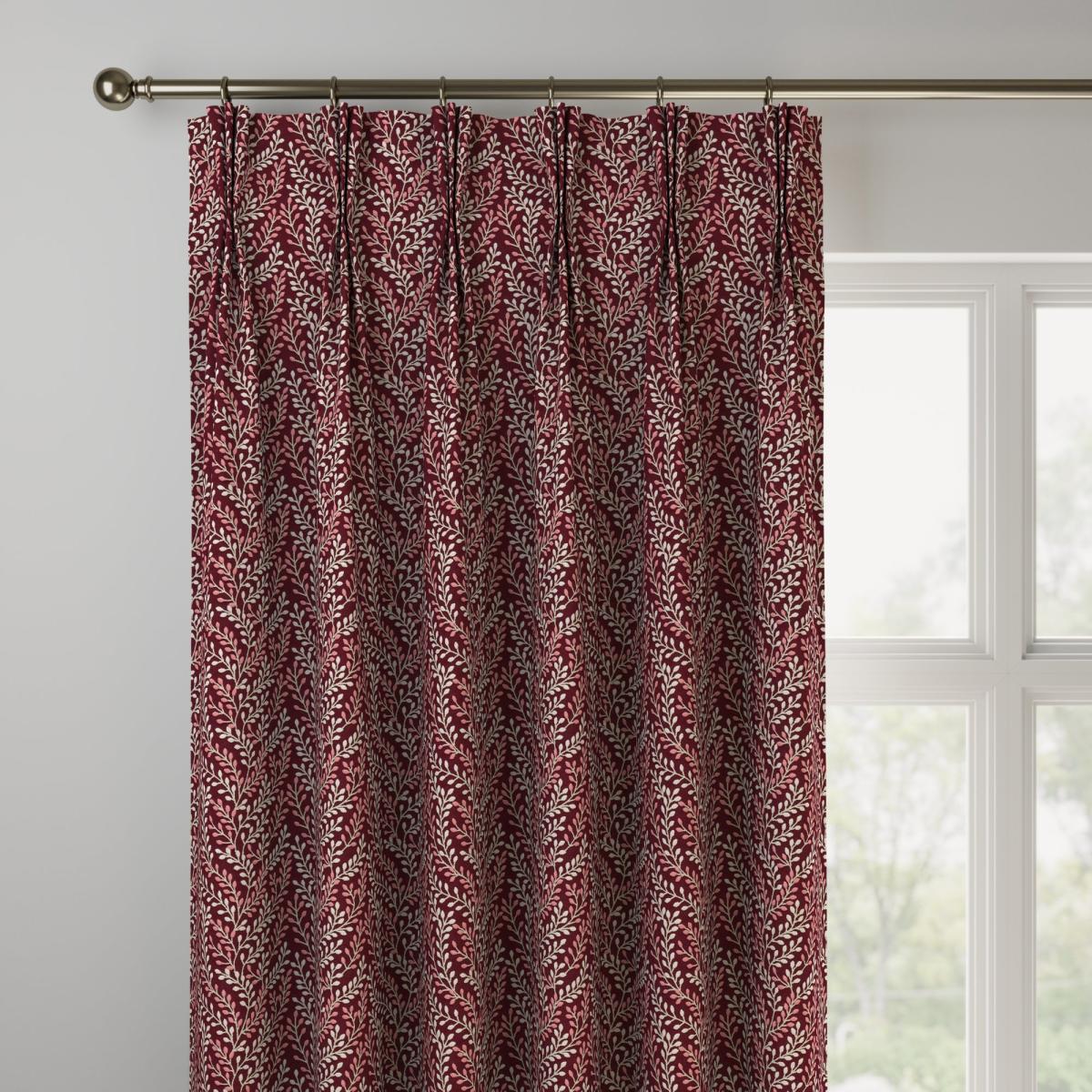 Shimla Made To Measure Curtains Shimla Rosso – image 3