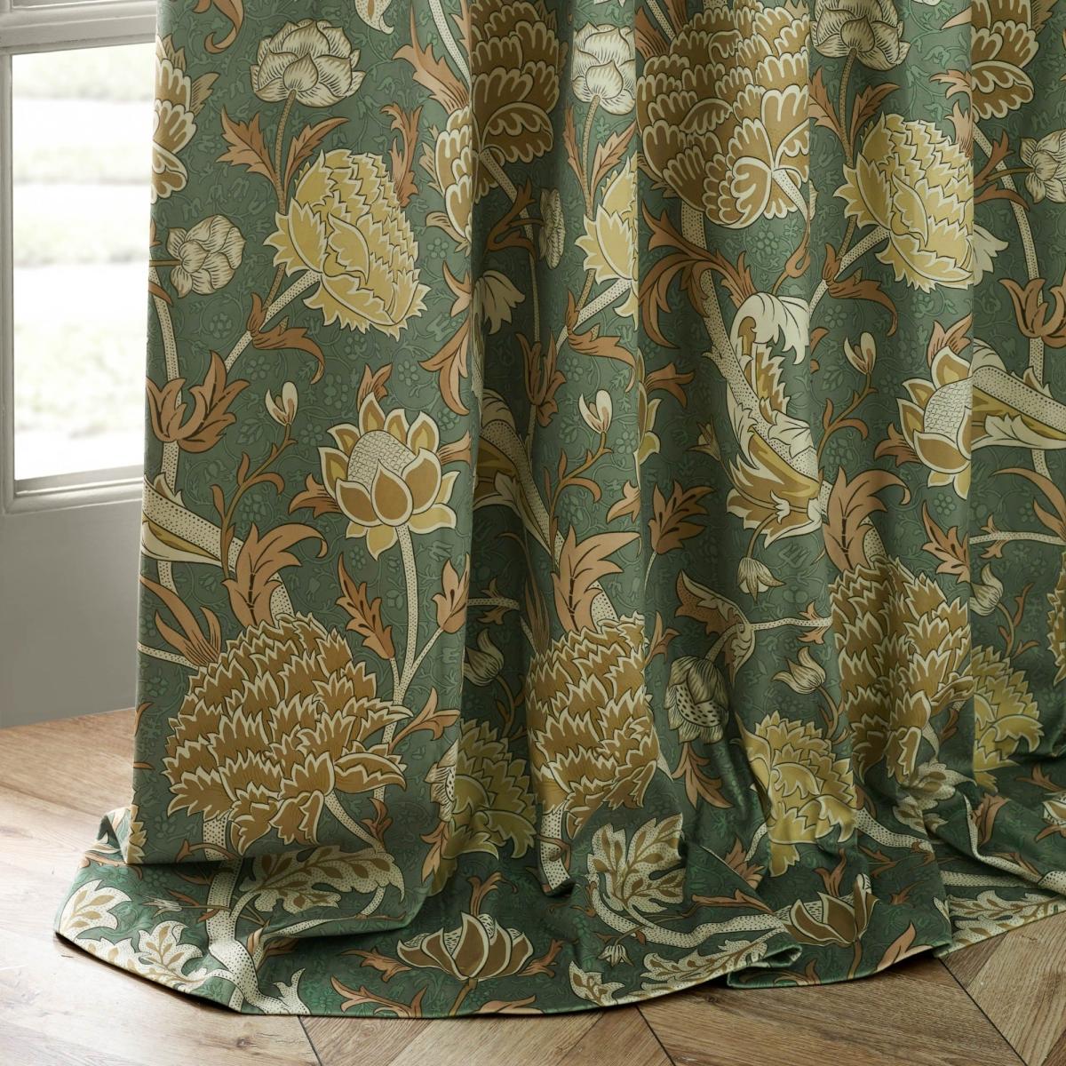 Morris & Co. Cray Chenille Pencil Pleat Curtains – image 4