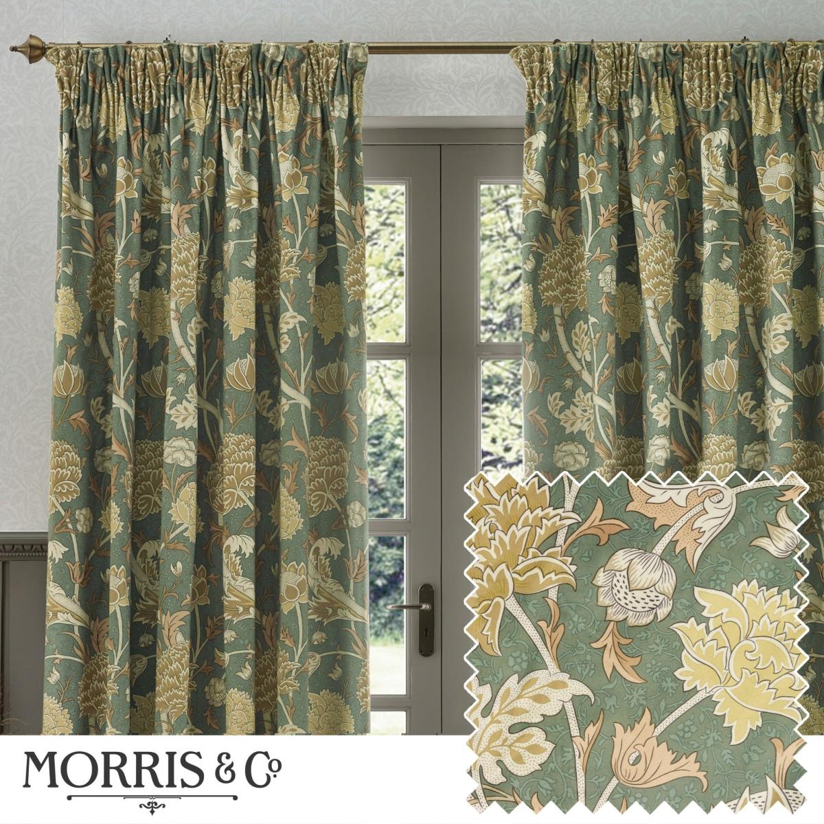 Morris & Co. Cray Chenille Pencil Pleat Curtains – image 5