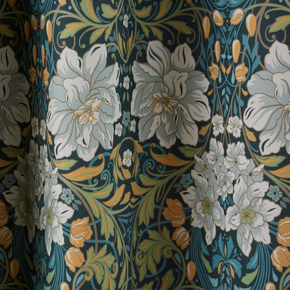 Loretta Floral Eyelet Curtains Green – image 3