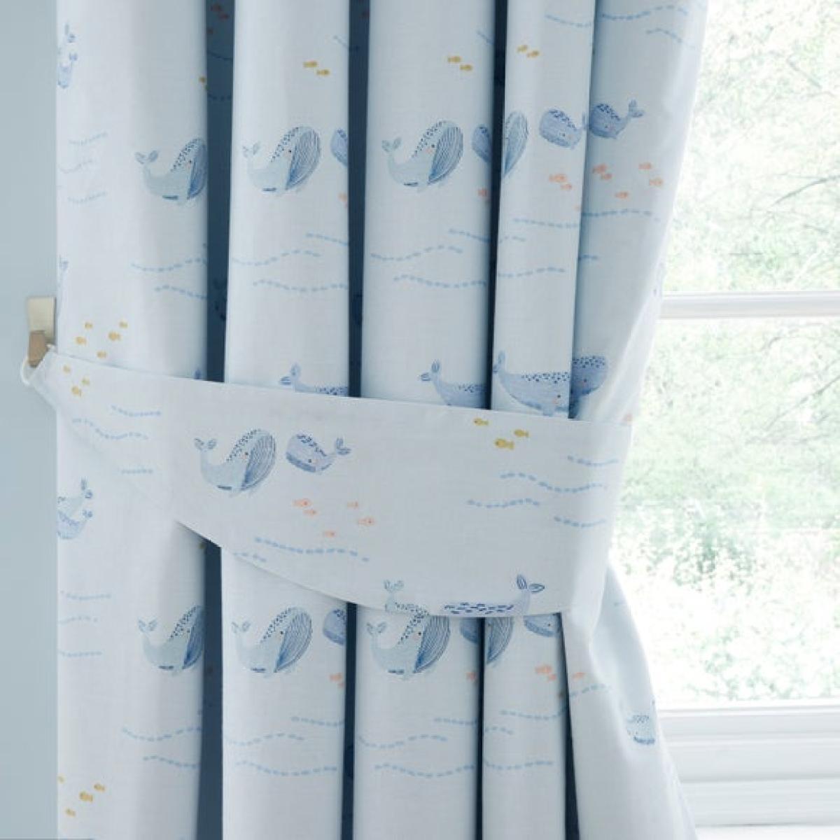 Little Whales Blackout Eyelet Curtains – image 3