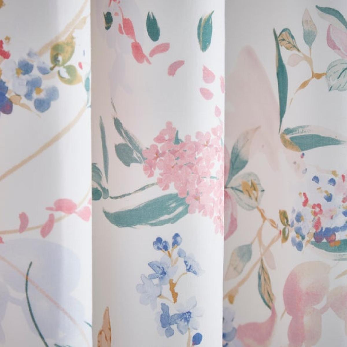 Esther Floral Polycotton Blackout Eyelet Curtains – image 3