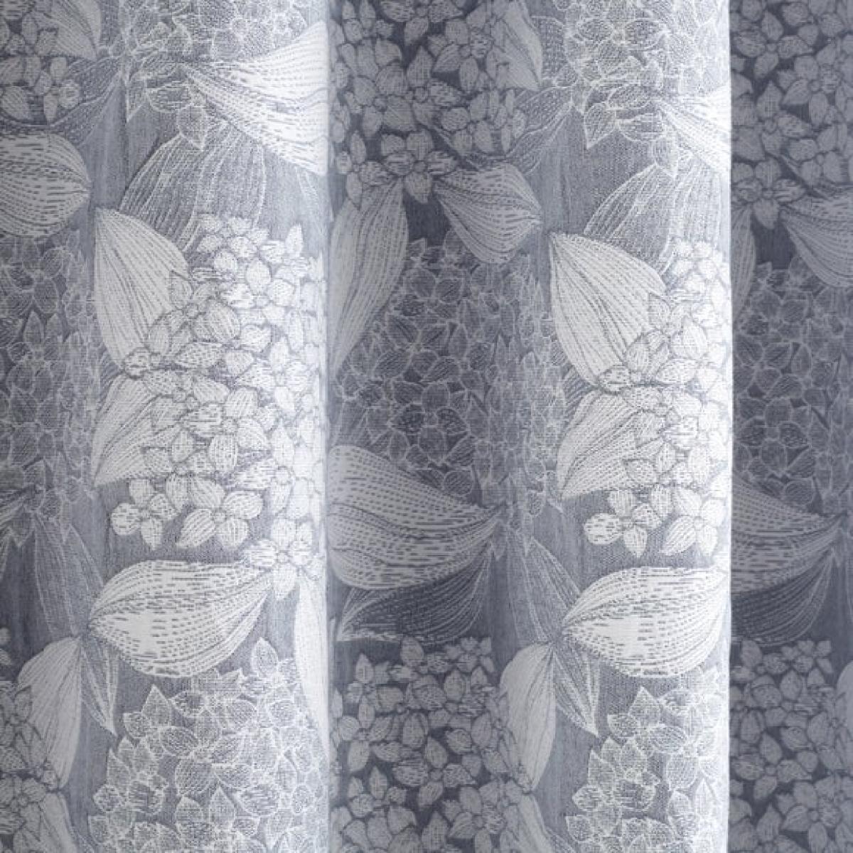Ripley Hydrangea Jacquard Blackout Eyelet Curtains – image 3