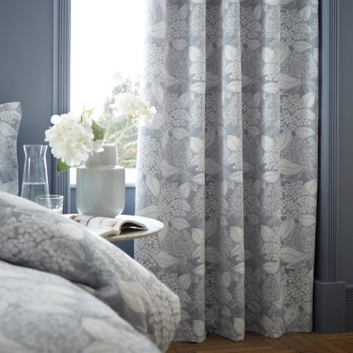 Ripley Hydrangea Jacquard Blackout Eyelet Curtains – image 4