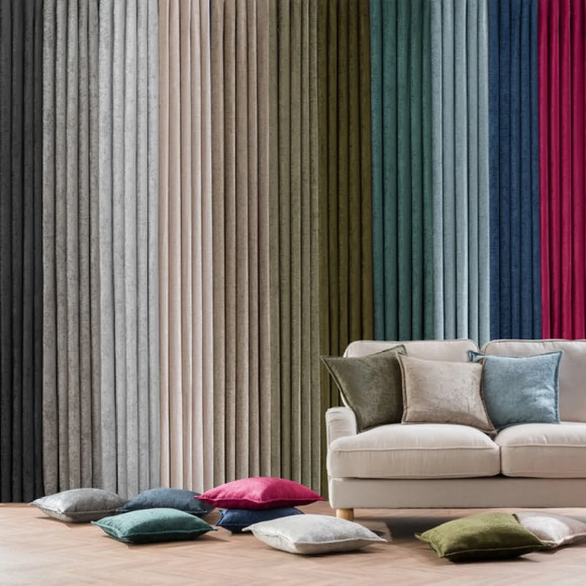 Chenille Eyelet Curtains – image 4