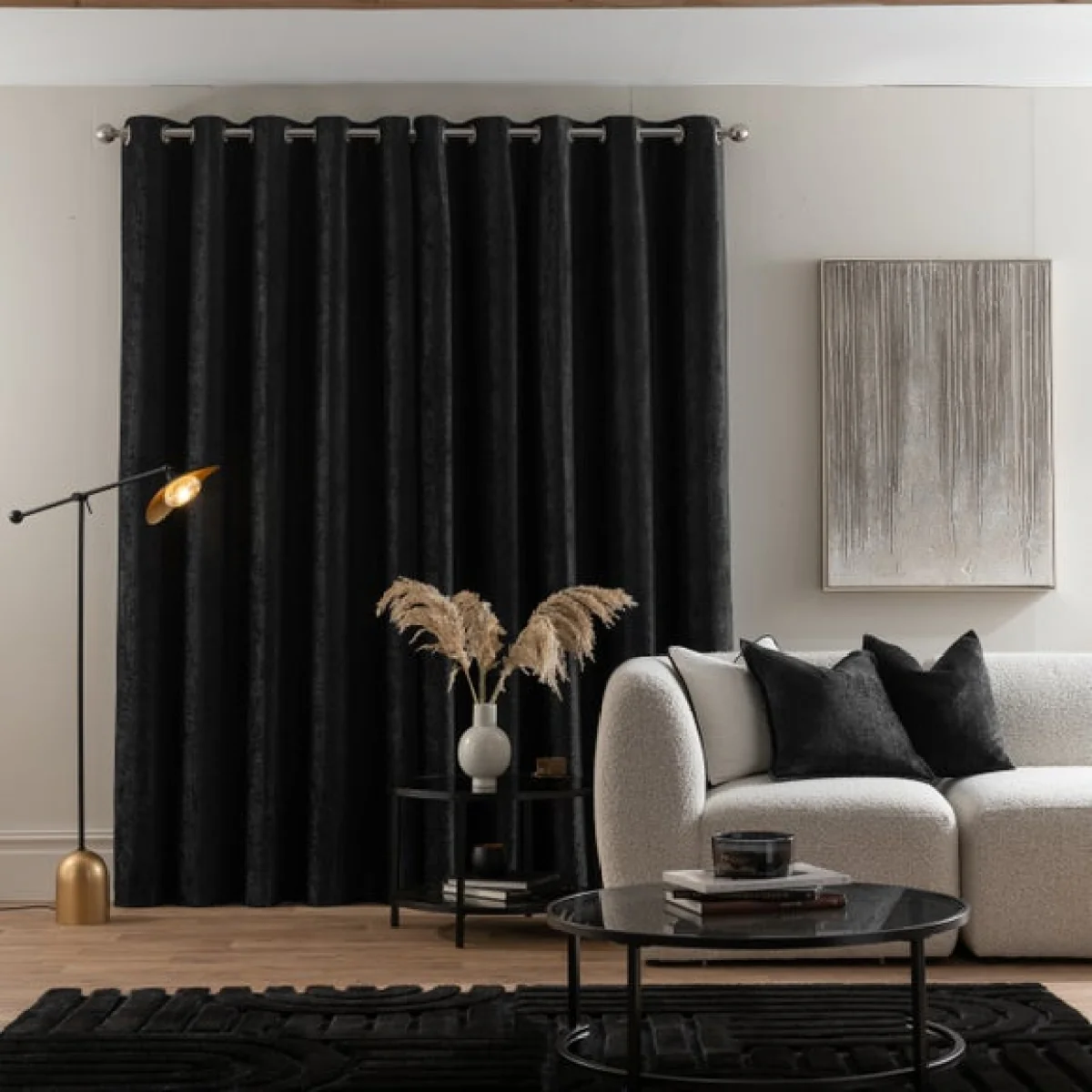 Chenille Eyelet Curtains – image 5