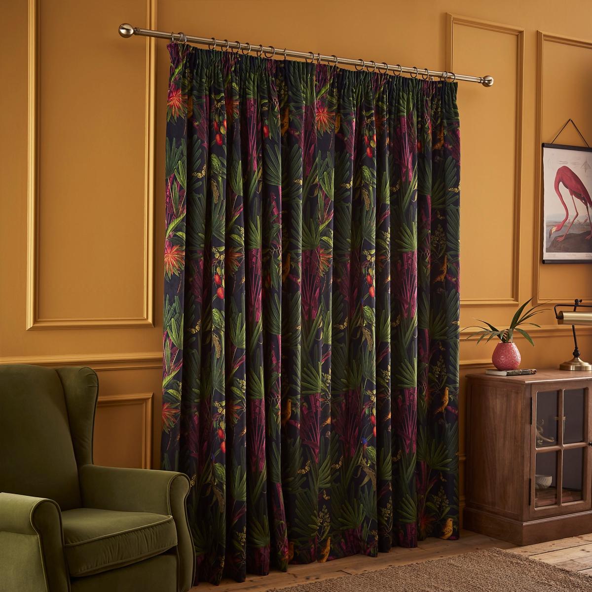 Tropical Treasures Pencil Pleat Curtains – image 4