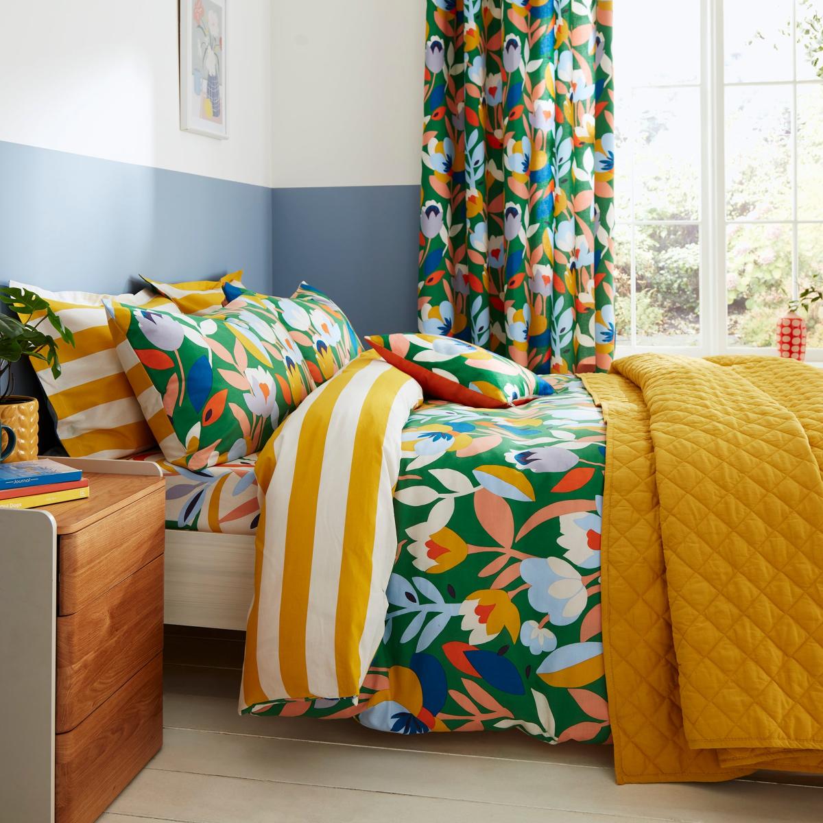 Elements Fieldsley Eyelet Curtains MultiColoured – image 3