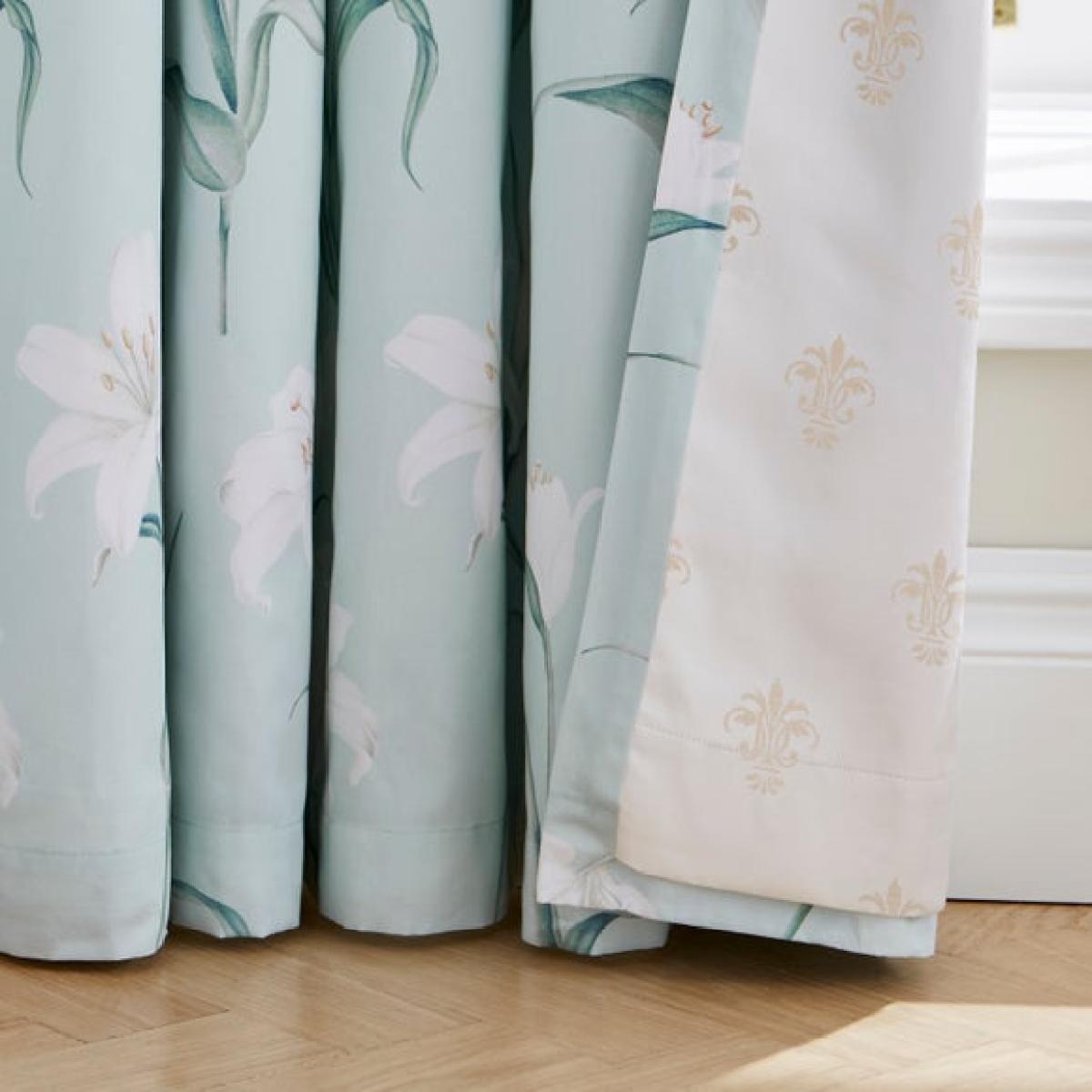 Dorma Wildmere 100% Cotton Sateen Blackout Pencil Pleat Curtains – image 3