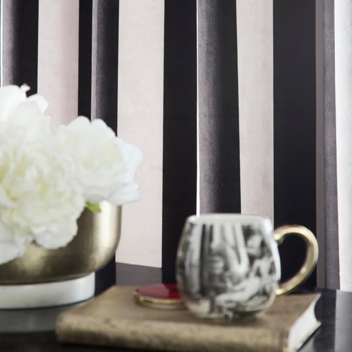 Laurence Llewelyn-Bowen Festivo Stripe Blackout Eyelet Curtains – image 3