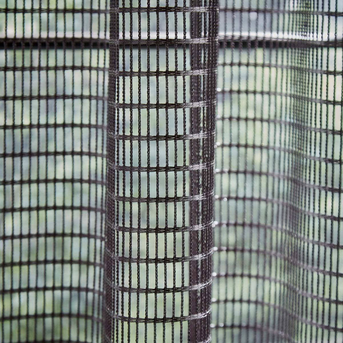 Open Weave Maxi Slot Top Curtain Charcoal – image 3