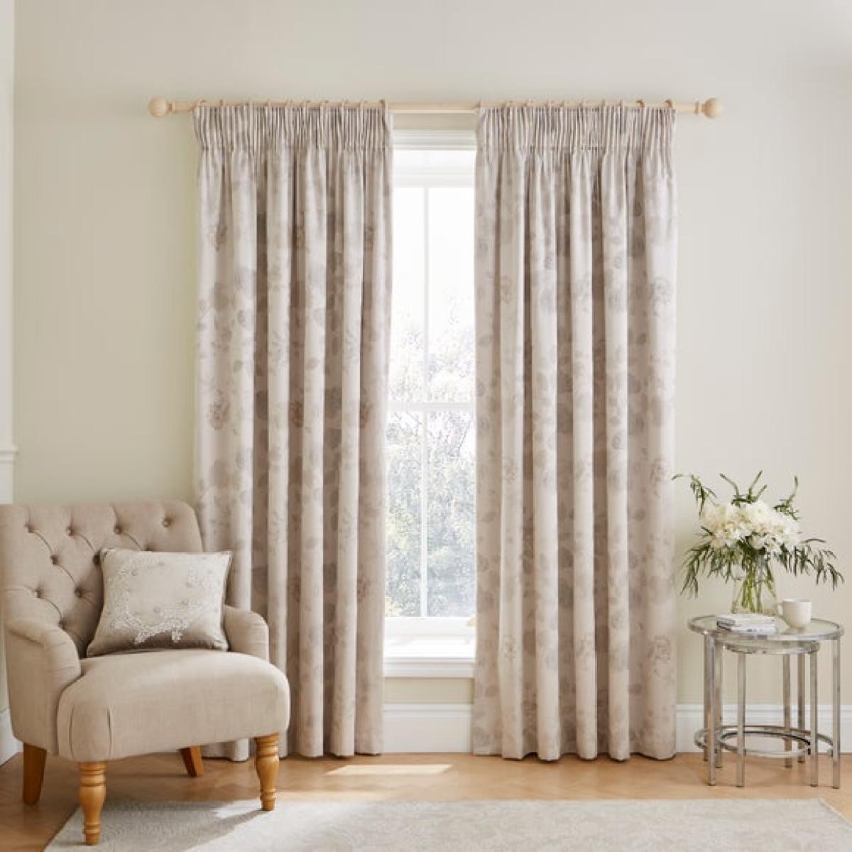 Dorma Banbury Jacquard Polycotton Blackout Pencil Pleat Curtains – image 2
