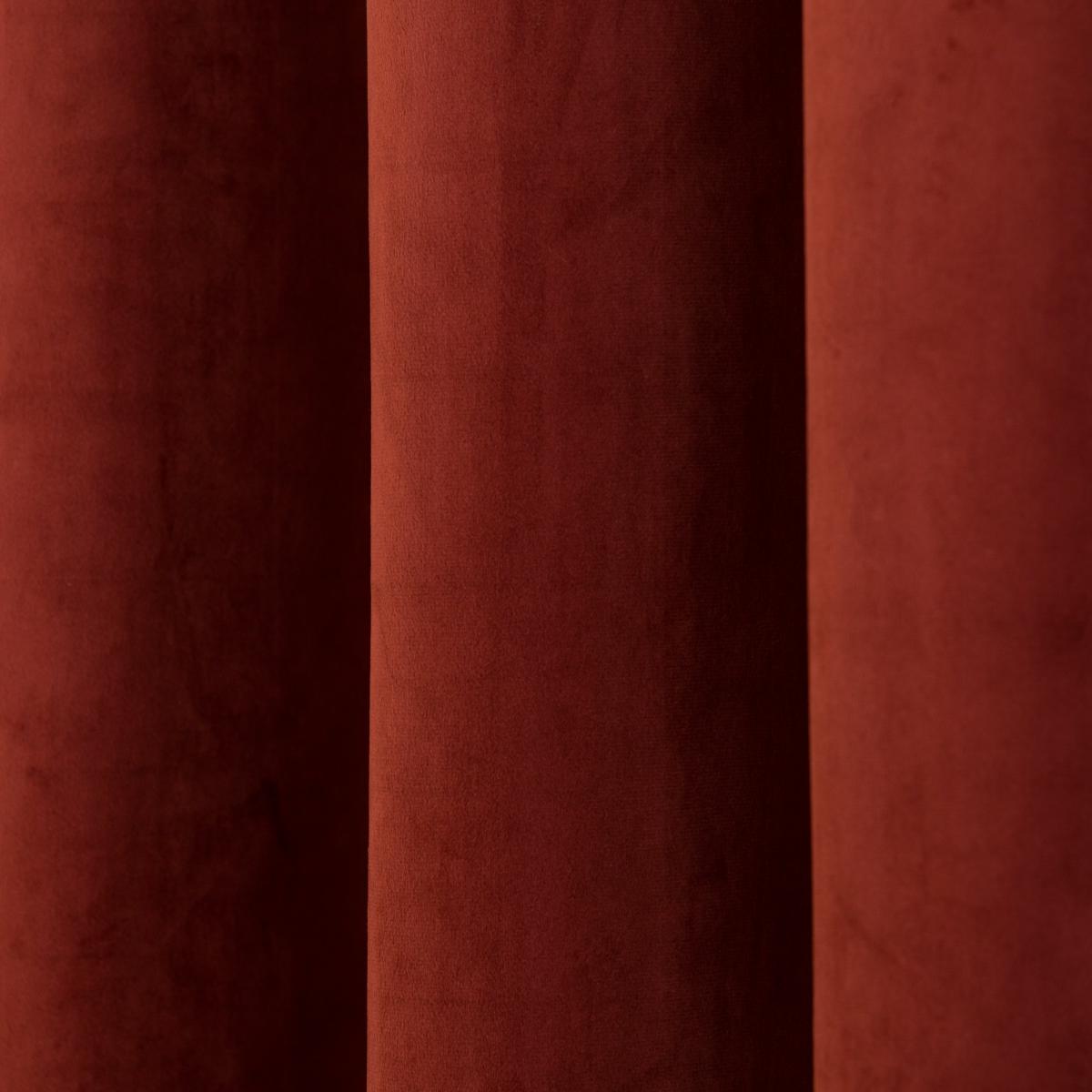 Isla Ultra Blackout Eyelet Curtains Orange Umber – image 3