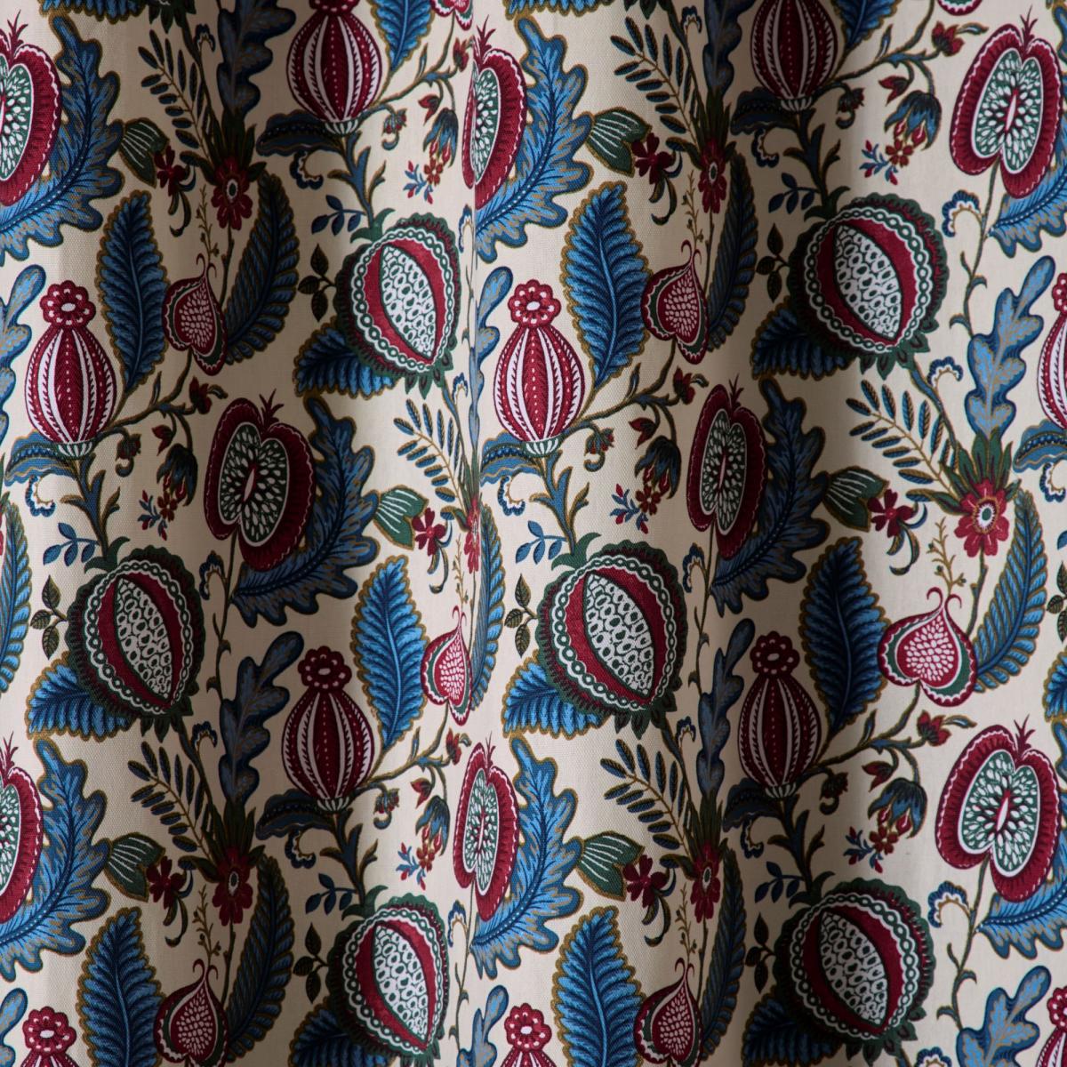 Forest Fruits Pencil Pleat Curtains Natural – image 2