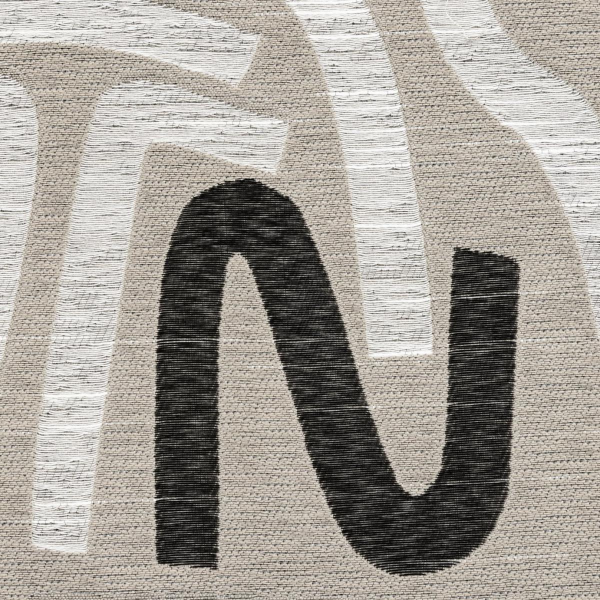 Habitat Abstract Jacquard Curtain - Natural – image 3