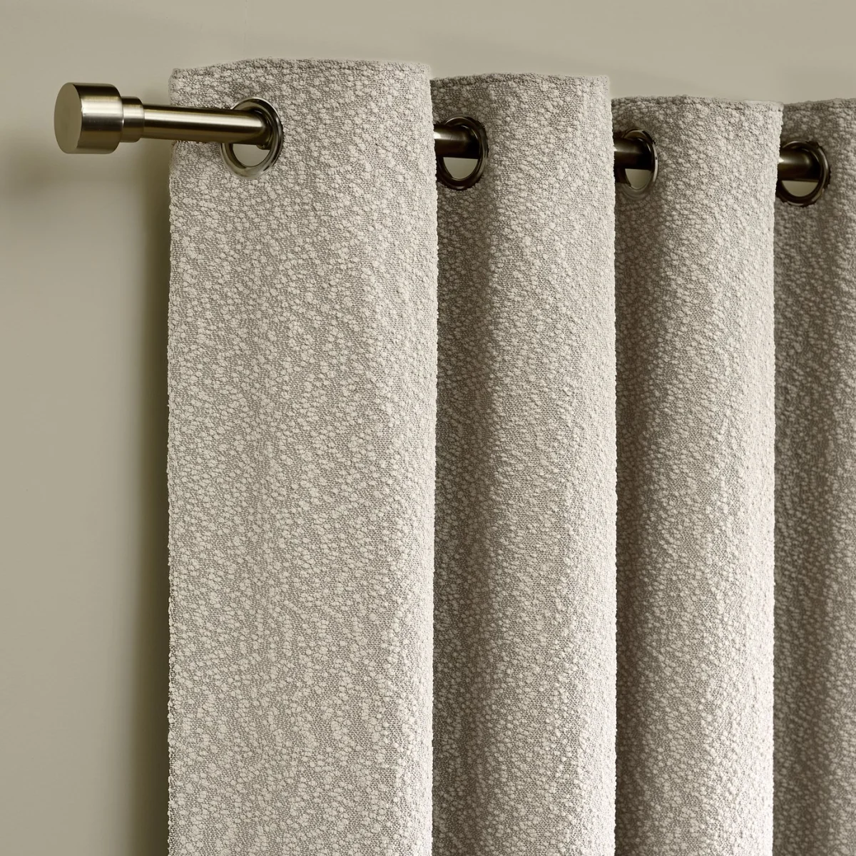 Habitat Textured Blackout Boucle Eyelet Curtain - Stone - 168x228cm – image 4