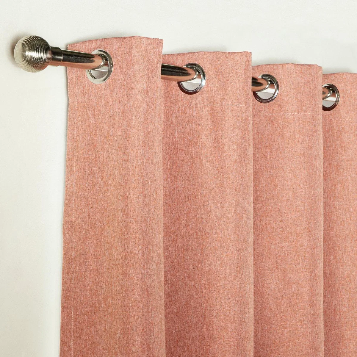 Habitat Blackout Eyelet Curtain - Orange - 183x168cm – image 3